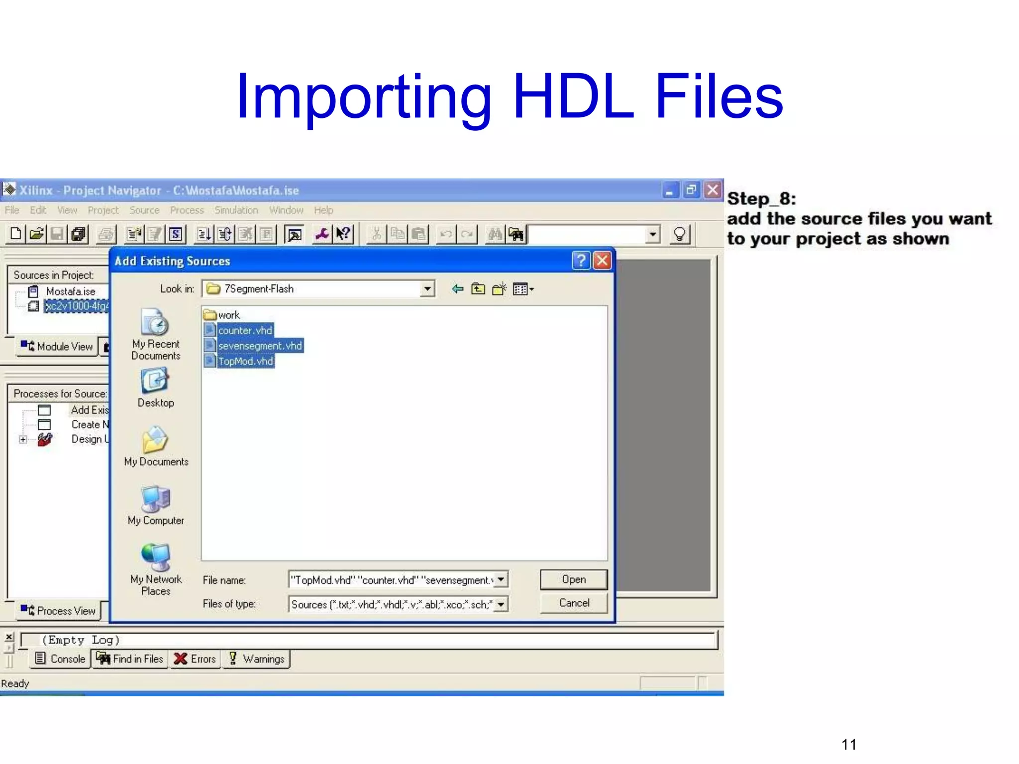 Importing HDL Files11