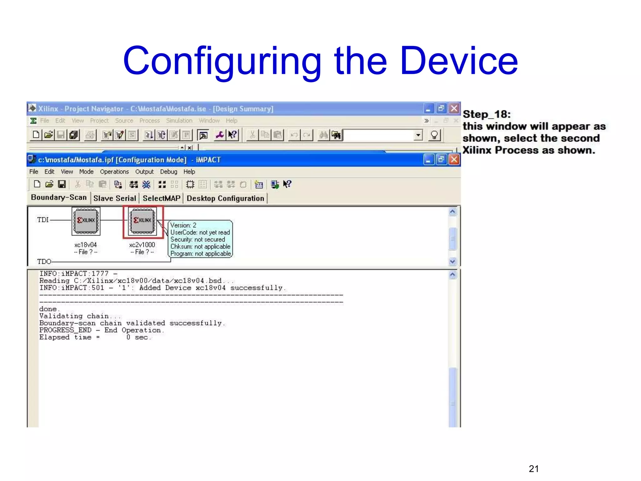 Configuring the Device21
