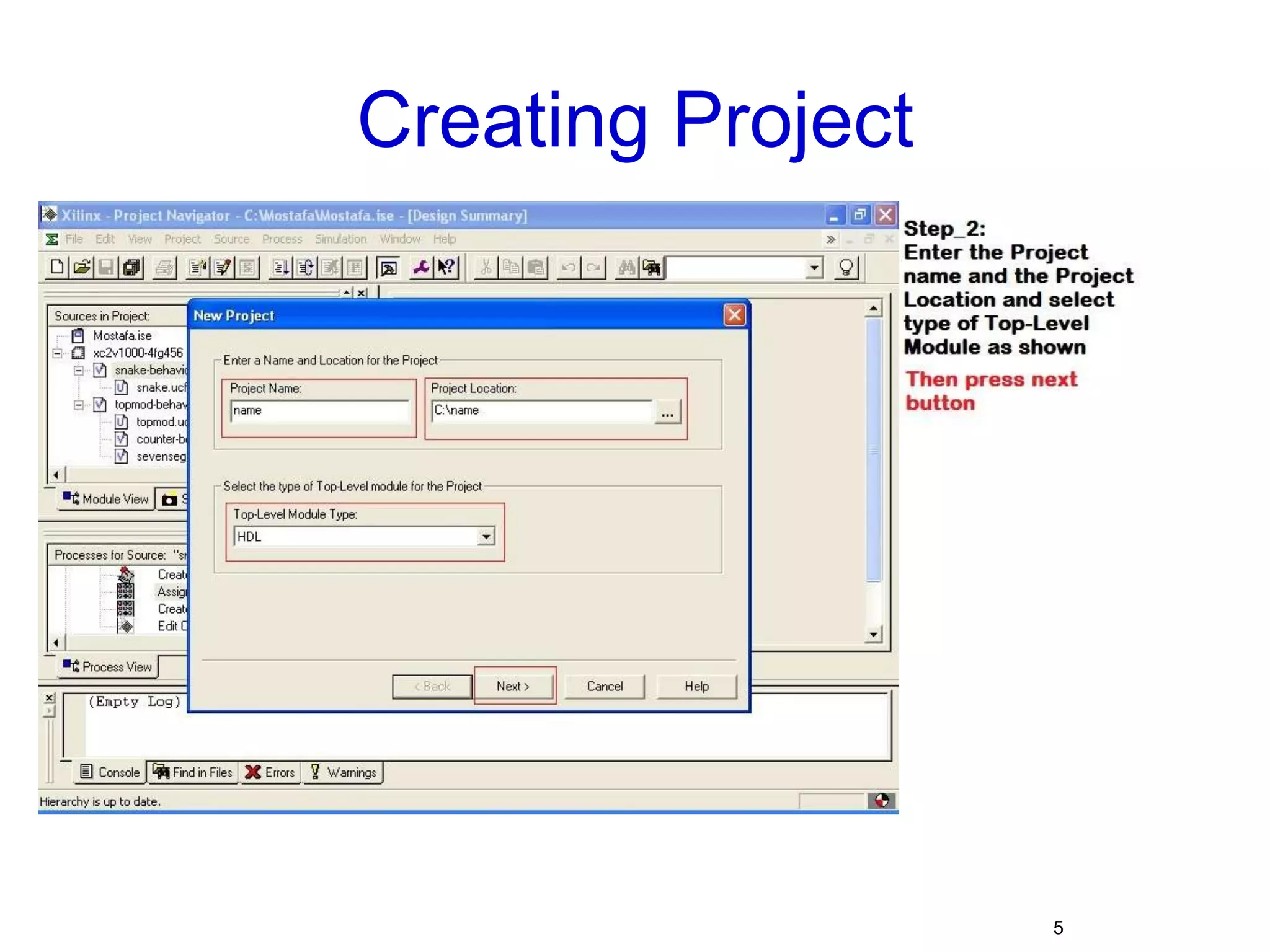 Creating Project5