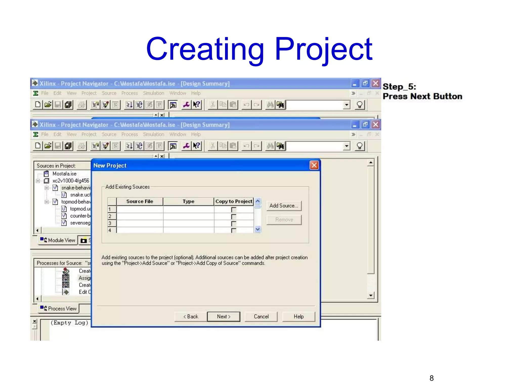 Creating Project8