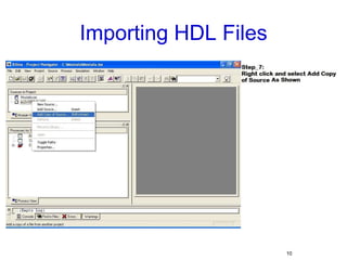 Importing HDL Files10