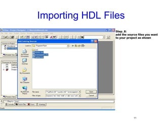 Importing HDL Files11