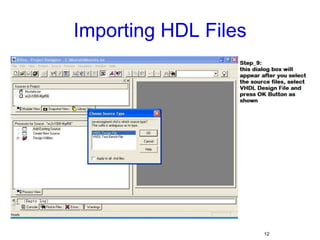 Importing HDL Files12