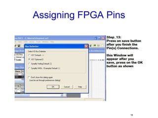 Assigning FPGA Pins16