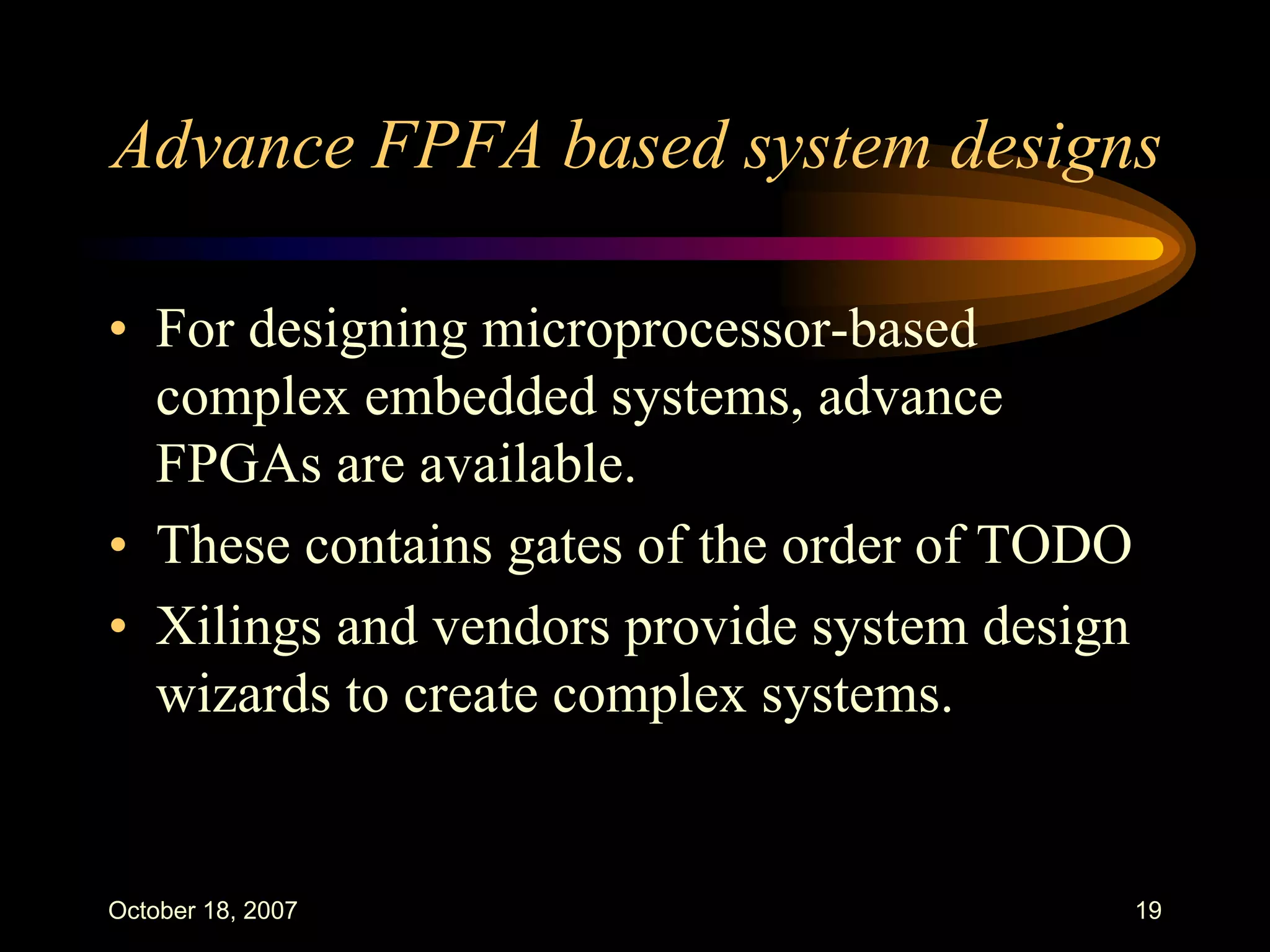 FPGAs : An Overview