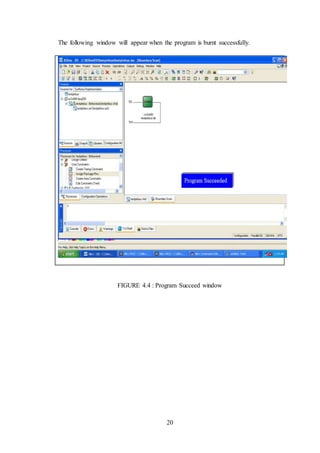20
The following window will appear when the program is burnt successfully.
FIGURE 4.4 : Program Succeed window
 