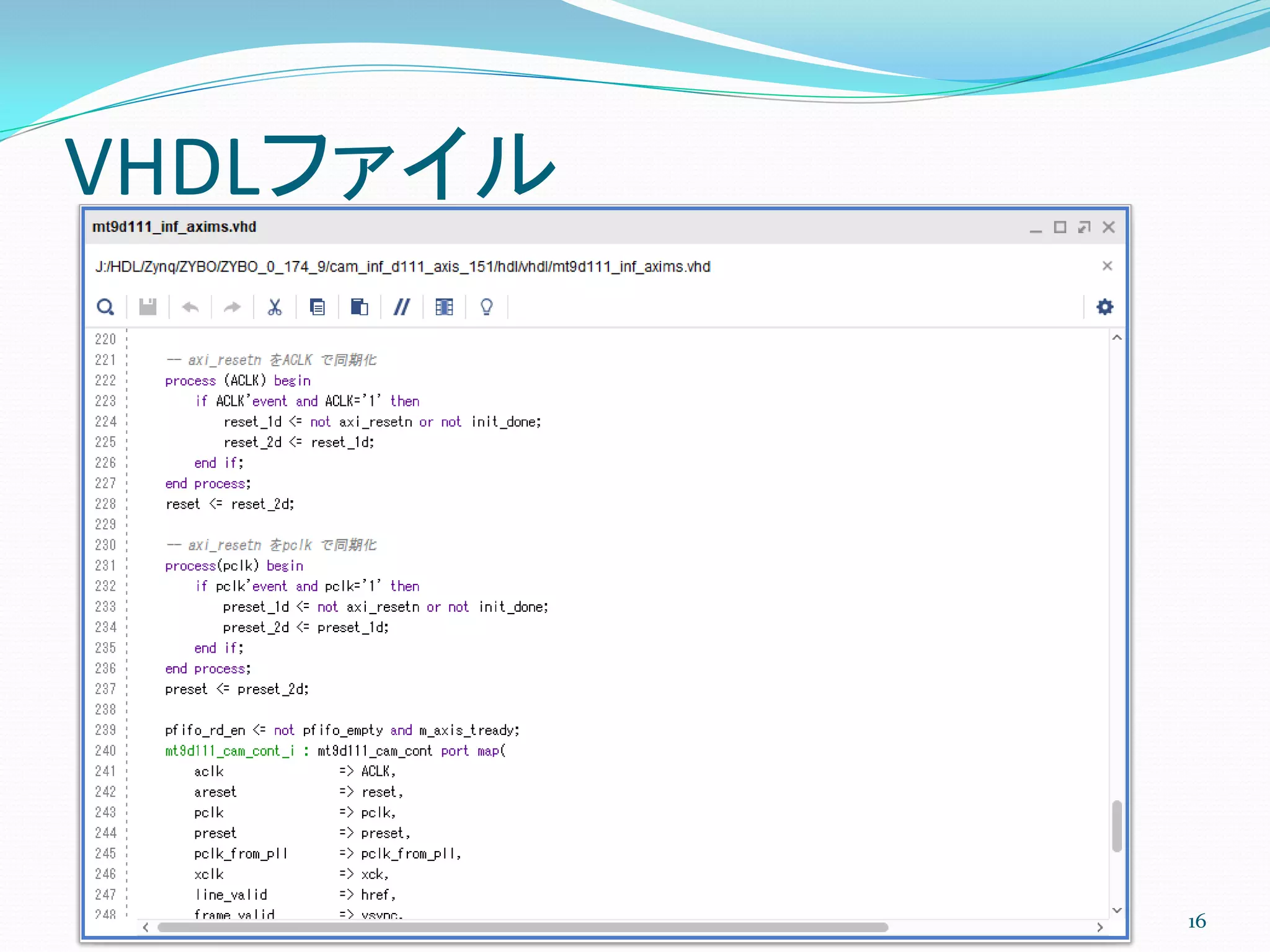 VHDLファイル
16
 