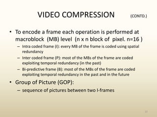 Video Compression Macroblocking Fpga video capturing | PPTX