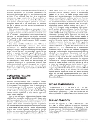 Turmeric and Its Major Compound Curcumin on Health: Bioactive Effects ...