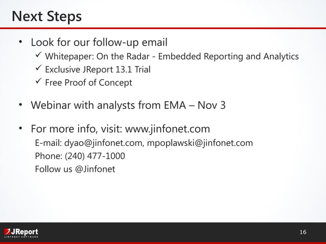 Java Reporting and Dashboard Integration Into Your Applications | PPT