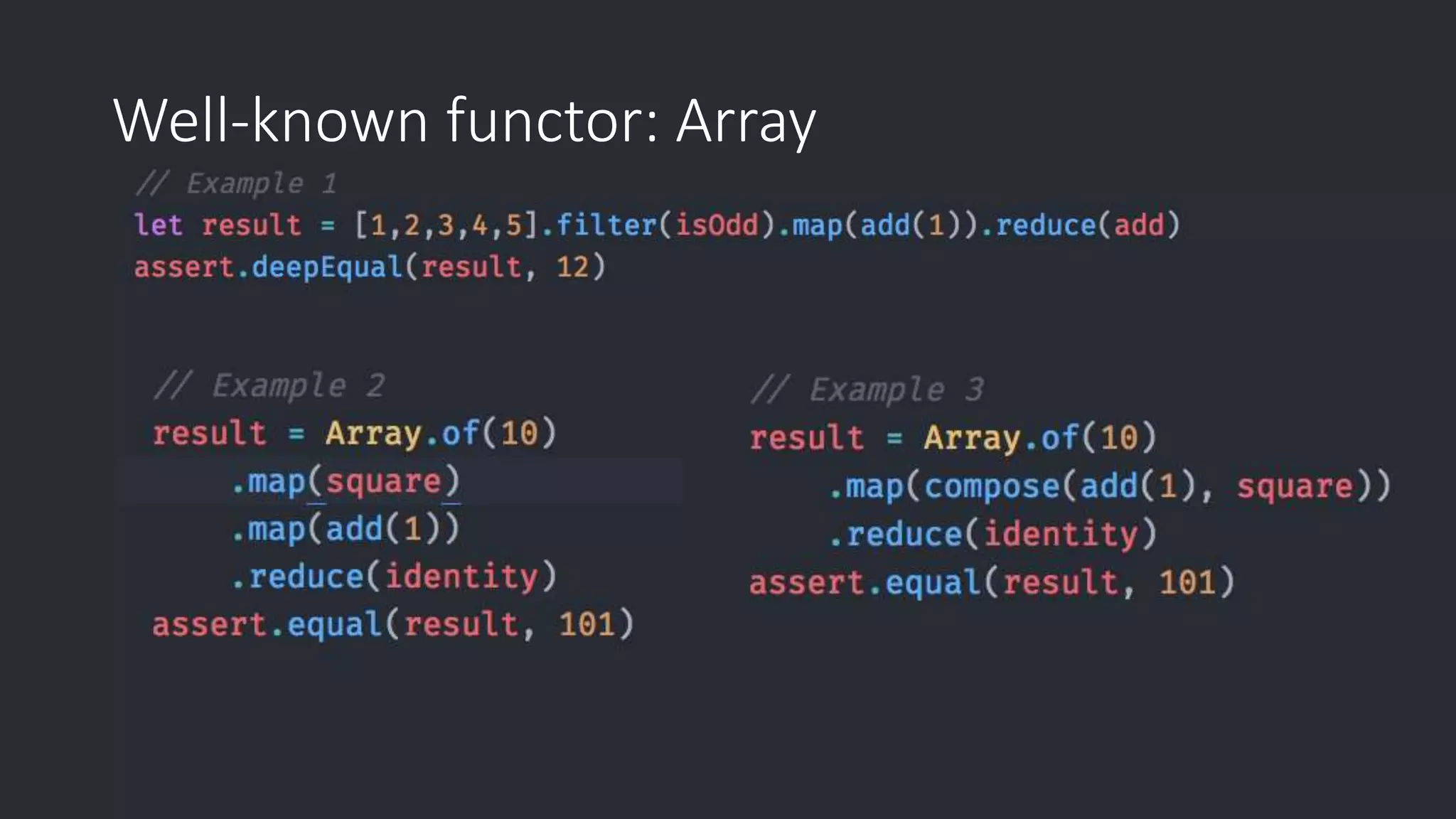 Well-known functor: Array 