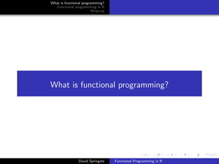 Functional Programming in R | PPT