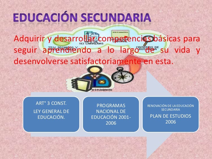 PLAN DE ESTUDIOS SECUNDARIA 2006