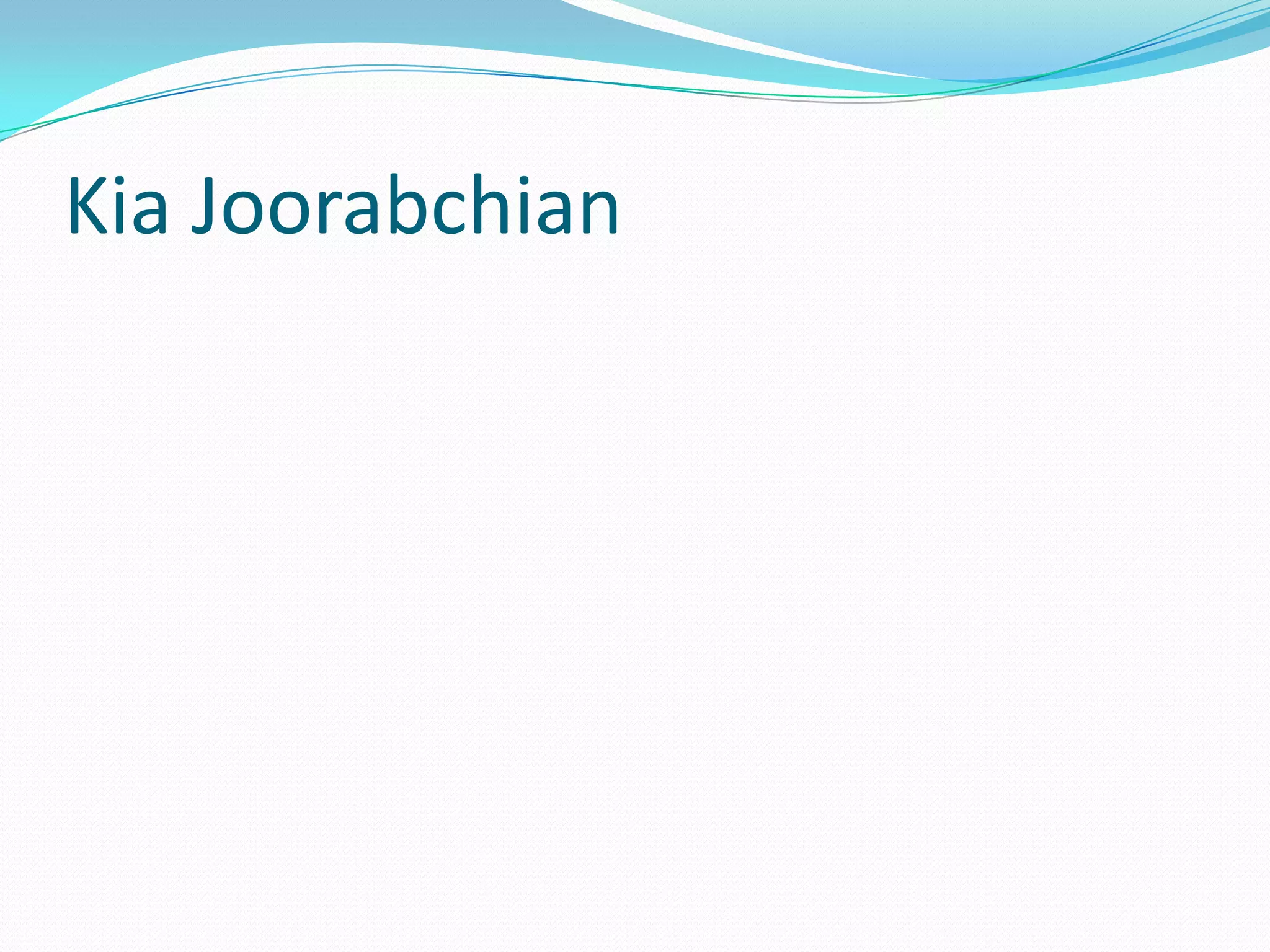 Kia Joorabchian