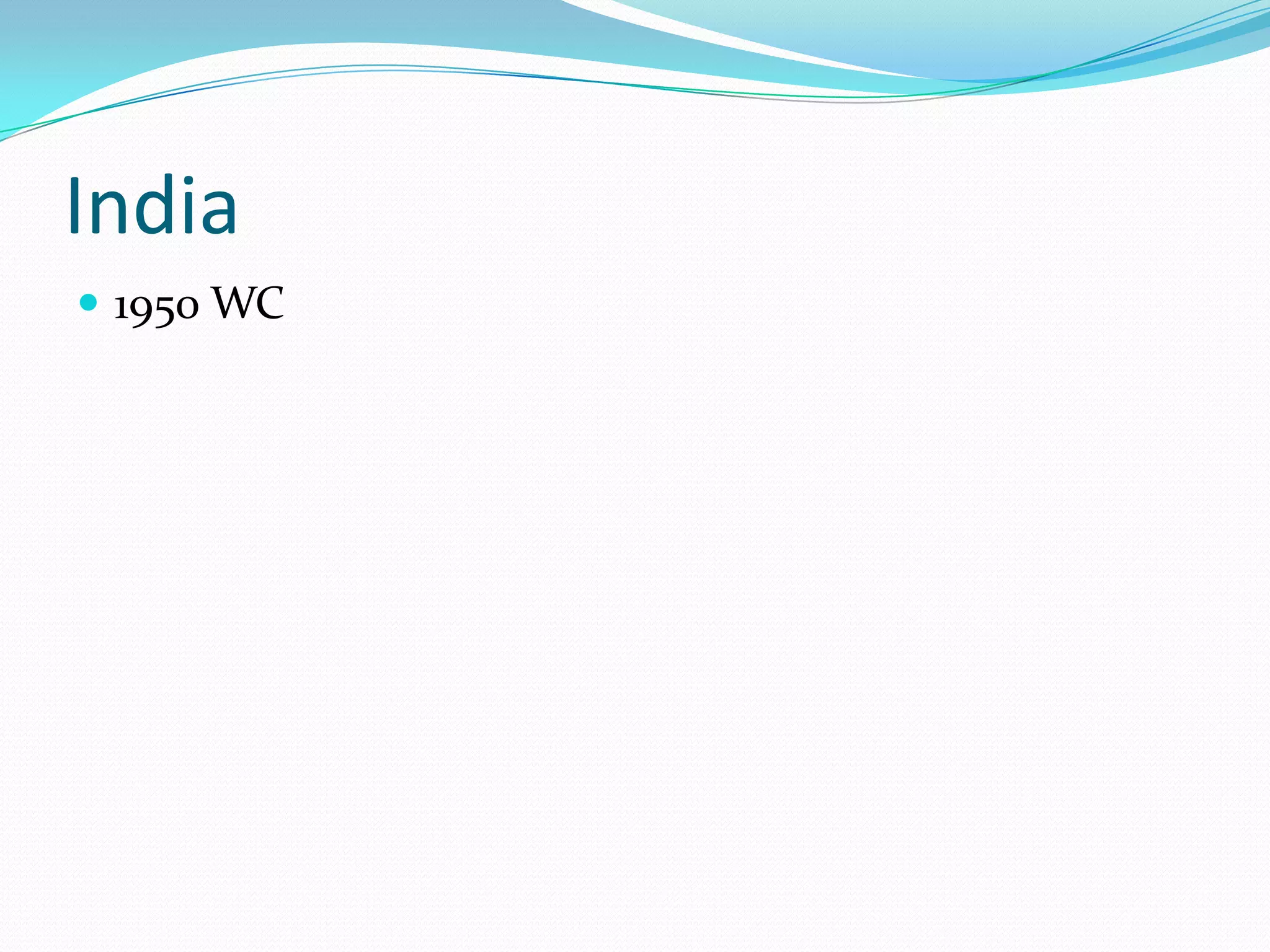 India1950 WC