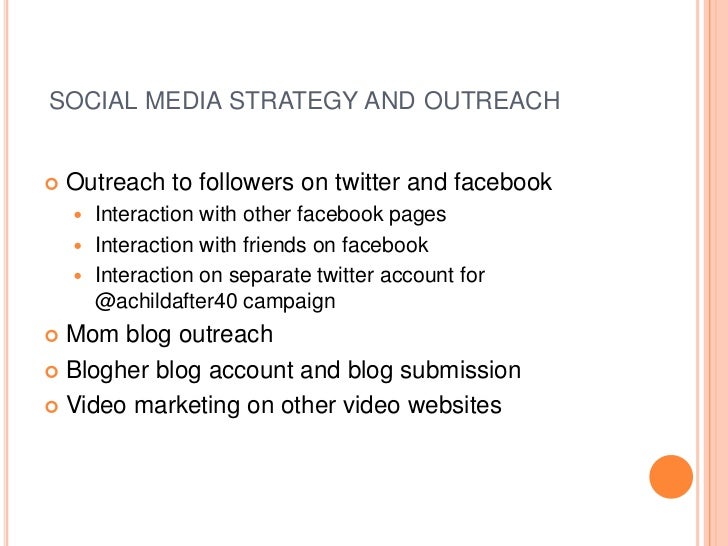 social media strategy example
