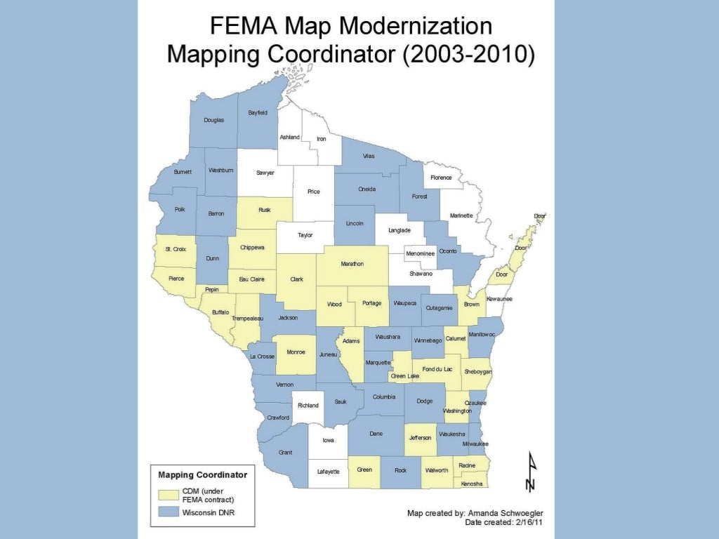 Floodplain Mapping Status in Wisconsin