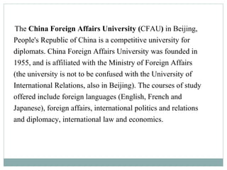 Foreign policy of china | PPTX