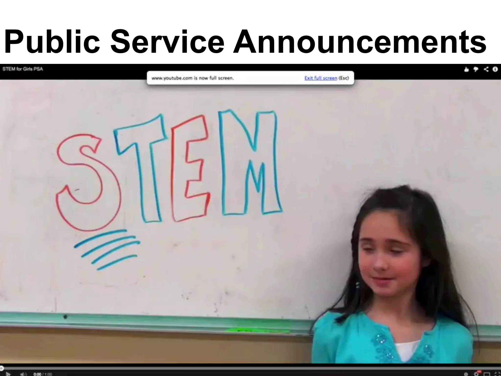 Public Service Announcements
 