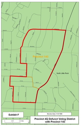 F precinct 4 q defunct voting district map
