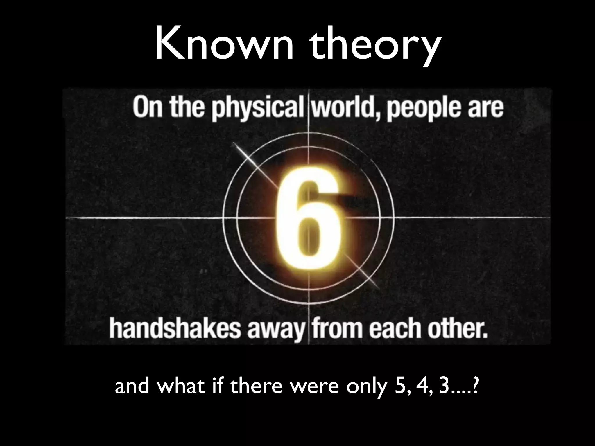 Known theory




and what if there were only 5, 4, 3....?
 