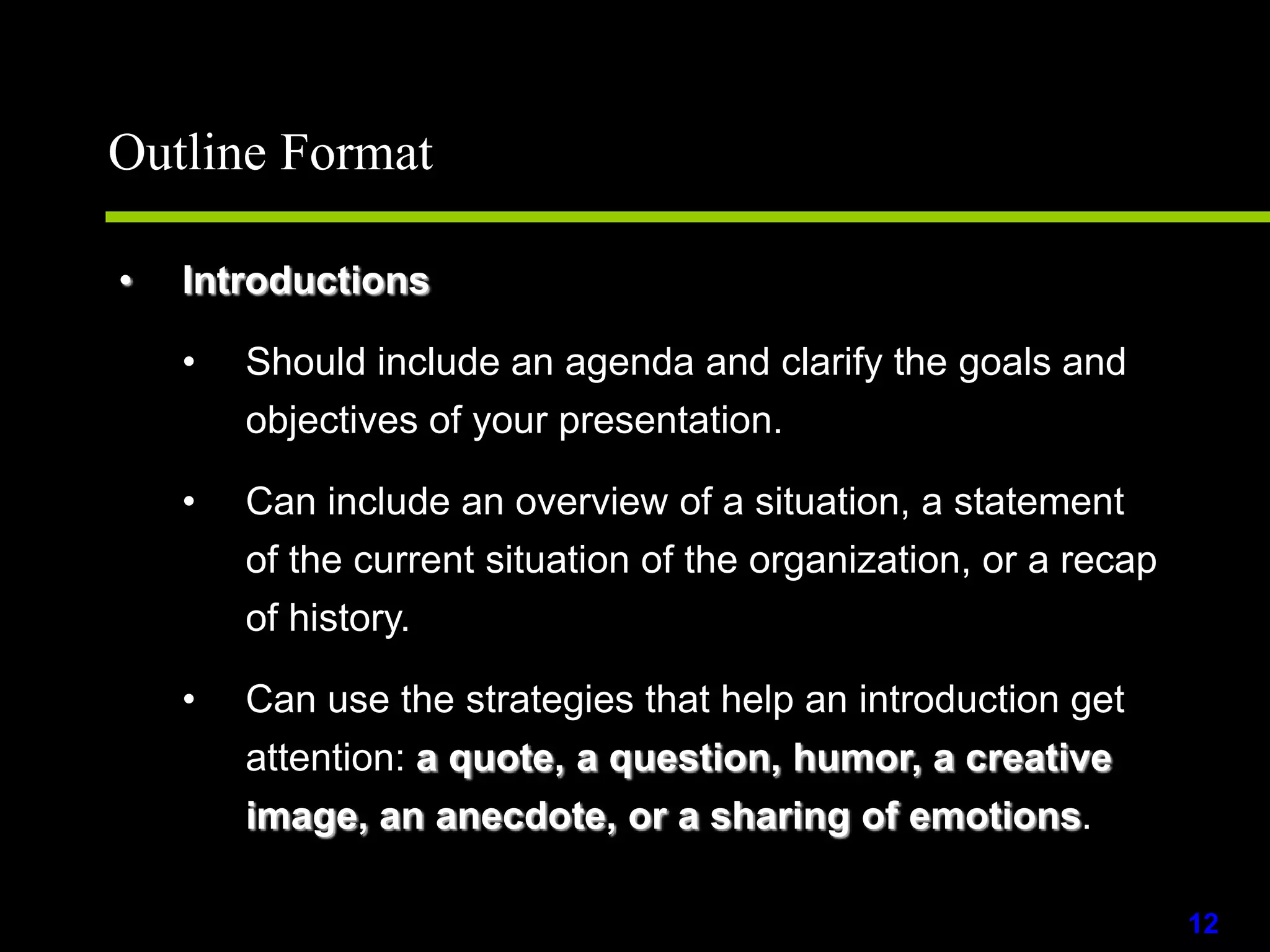 What is the objective of the presentation?Converting Your Information into an OutlineThere are three steps to creating an outline :Determine the outline styleGroup your raw dataArrange into outline format