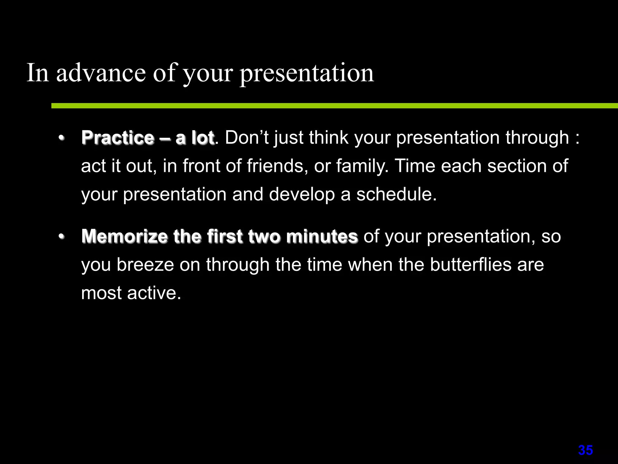 Your fonts style and sizes