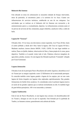 PROVINCIA DE ORELLANA