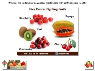 Which of the fruits below do you love most? Share with us! Veggies are Healthy
 