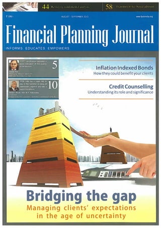 Sourajit Aiyer - Financial Planning Standards Board Journal - Transition to Fee Based Advisory Model - India, Dec 2013 