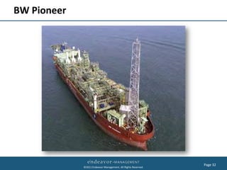 BW Pioneer




                                                               Page 32
             ©2011 Endeavor Management. All Rights Reserved.
 