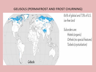 GELISOLS (PERMAFROST AND FROST CHURNING)
 