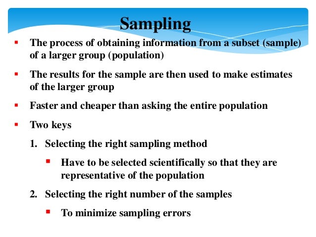 MEASUREMENT AND SAMPLING TECHNIQUES