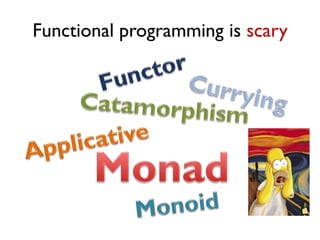 Functional programming is scary
 