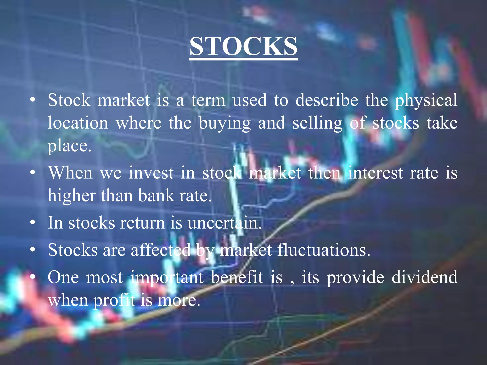 Investment alternatives PPT