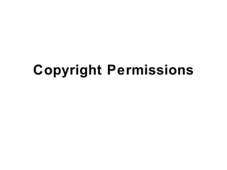 Copyright Permissions 