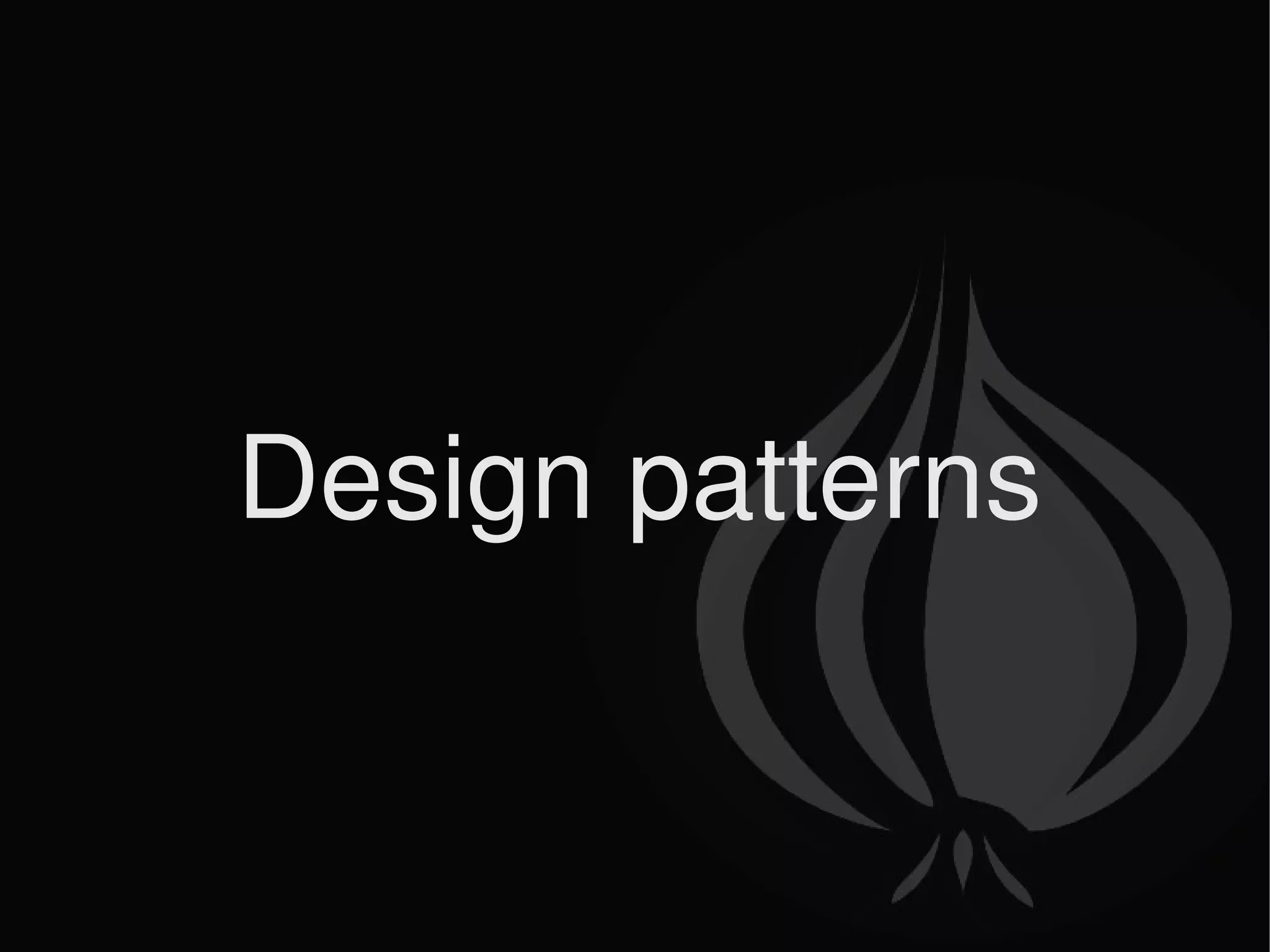 Design patterns 
