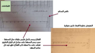 تعقيب على تمرين الاسقف الخشبية - انشاء معمارى 2