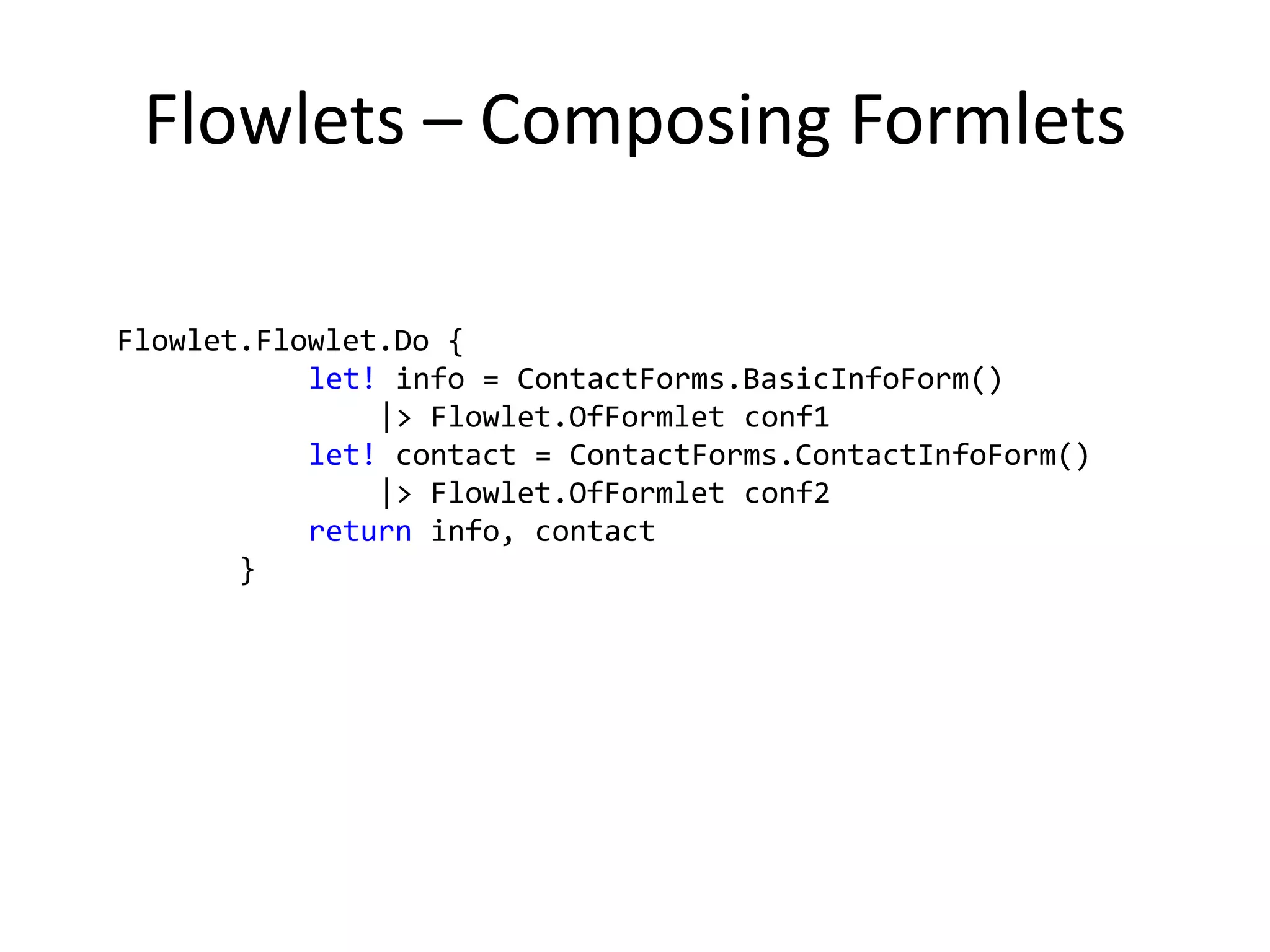 Why a DSL for HTML?<htmlxmlns="http://www.w3.org/1999/xhtml"><head><title></title></head><body><h1>Hello world!</h1><formid="form1"><inputtype="text"name="name"/>    </form></body></html>