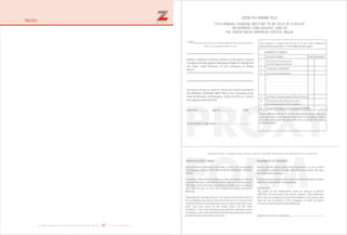 I, We*
(Name of shareholder in block letters)
being a holder(s) Ordinary Shares of the above named
Company hereby appoint Macaulay Pepple or failing him
Jim Ovia both Directors of the Company or failing
them**
as my/our Proxy to vote for me/us on my/our behalf at
the ANNUAL GENERAL MEETING of the Company to be
held on Monday, 22nd August, 2005 at 9:00 a.m. and at
any adjournment thereof.
Date this day of 2005.
Shareholder’s Signature
The manner in which the Proxy is to be vote should be
indicated by inserting “X” in the appropriate space.
NUMBER OF SHARES
RESOLUTIONS FOR AGAINST
1. To receive the Accounts
and the Reports thereon.
2. To declare a Dividend
3. To re-elect as Directors
4. To fix the remuneration of the Directors
5. To authorise the Directors to fix
the remuneration of the Auditors
6. To elect members of the audit Committee
Please indicate with an “X” in the appropriate square how you
wish your votes to be cast on resolutions set out above. Unless
otherwise instructed the proxy will vote or abstain from voting
at his discretion.
NUMBER OF SHARES
Please sign the above proxy form and post it, so as to reach
the address overleaf not later than 48 hours before the time
for holding the meeting.
If executed by a corporation, the proxy form should be sealed
with the Corporation’s Common Seal.
IMPORTANT
The name of the Shareholder must be written in BLOCK
CAPITALS on the proxy from where marked. This admission
form must be produced by the Shareholder or his proxy, who
need not be a member of the Company, in order to obtain
entrance to the Annual General Meeting.
Signature of person attending
ADMISSION FORM
Annual General Meeting to be held at 9:00 a.m. on Monday
22nd August, 2005 at THE SHEHU MUSA YAR’ADUA CENTER,
ABUJA.
A member (Shareholder) who is unable to attend an Annual
General Meeting is allowed by law to vote on a poll by proxy.
The above form has been prepared to enable you to exercise
your right to vote, in case you cannot personally attend the
Meeting.
Following the normal practice, the names of two Directors of
the Company have been entered on the form to ensure that
someone will be at the Meeting to act as your proxy, but if you
wish, you may insert in the blank space on the form
(marked**) the name of any person whether a Member of the
Company or not, who will attend the Meeting and vote on your
behalf instead of one of the Directors.
BEFORE POSTING THE ABOVE FORM, PLEASE TEAR OFF THIS PART AND RETAIN FOR ADMISSION TO THE MEETING.
15TH ANNUAL GENERAL MEETING TO BE HELD AT 9.00 A.M.
ON MONDAY 22ND AUGUST, 2005 AT
THE SHEHU MUSA YAR’ADUA CENTER, ABUJA.
ZENITH BANK PLC
50 Z E N I T H B A N K P L C
Note
 