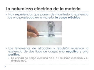 La naturaleza eléctrica de la materia


Hay experiencias que ponen de manifiesto la existencia
de una propiedad en la mat...