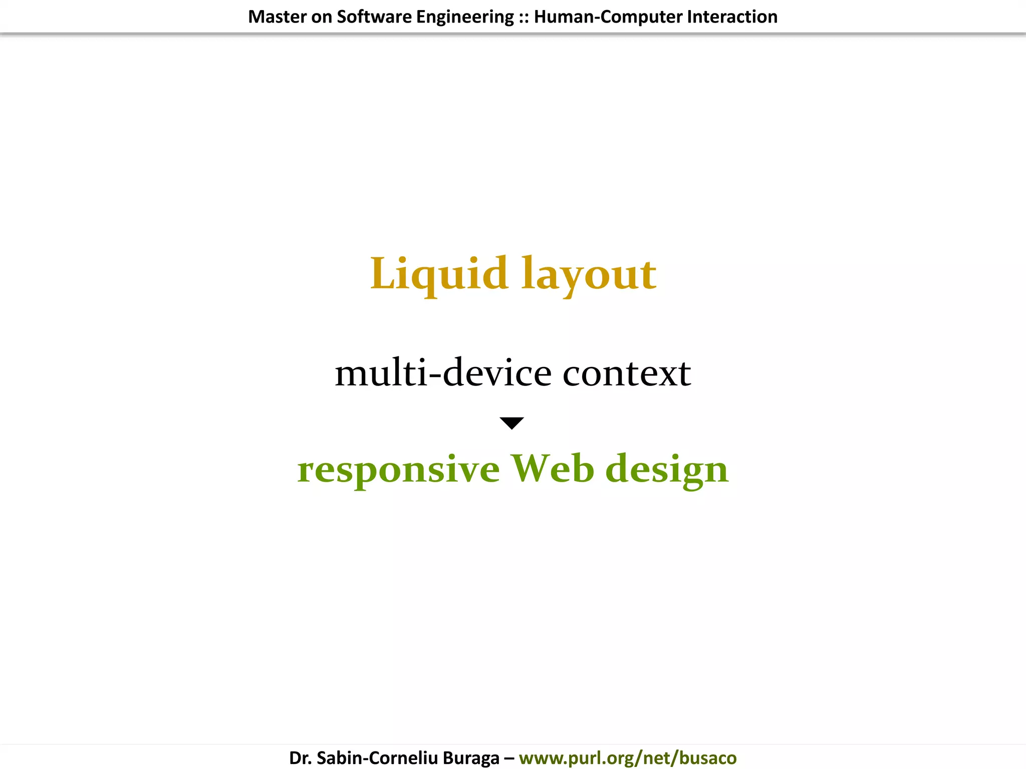 HCI 2014 (5 of 10): UI Design. From Design Patterns to Flow | PPT