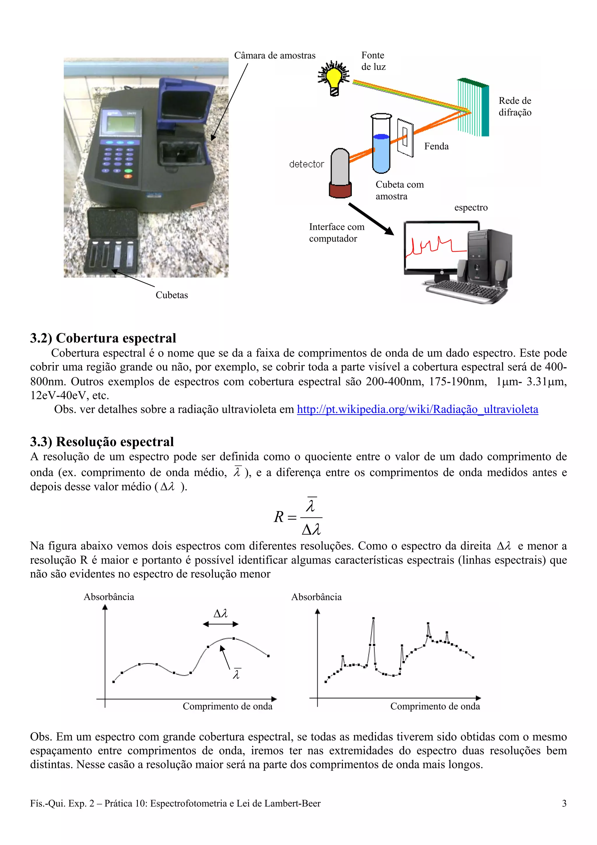 Fqe2 exp10 espectrofotometria | PDF