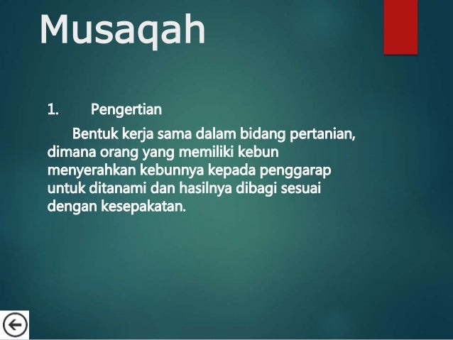 Musaqah Muzara Ah Dan Mukhabarah