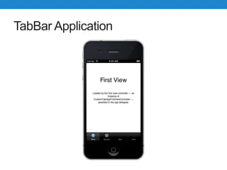TabBar Application
 