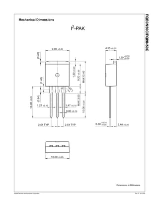 Original MOSFET N-CHANNEL FQPF9N50C 9N50C 9N50 TO-220 9A 500V New | PDF