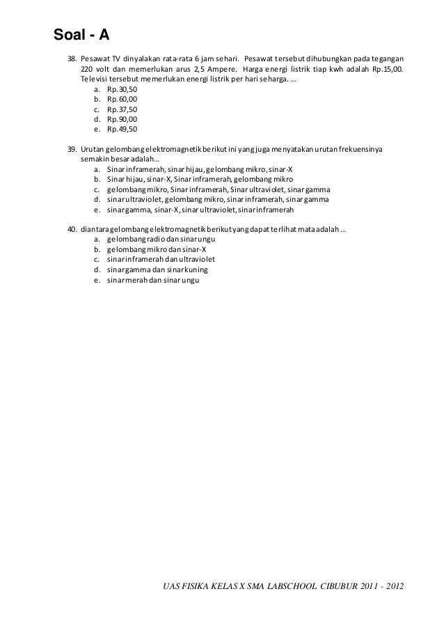 Ulangan kenaikan kelas10 2012