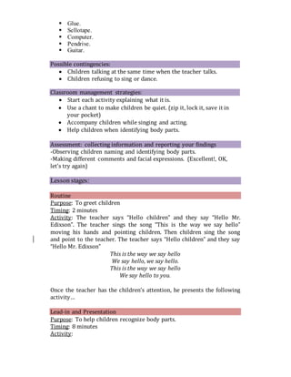 Lesson plan 7