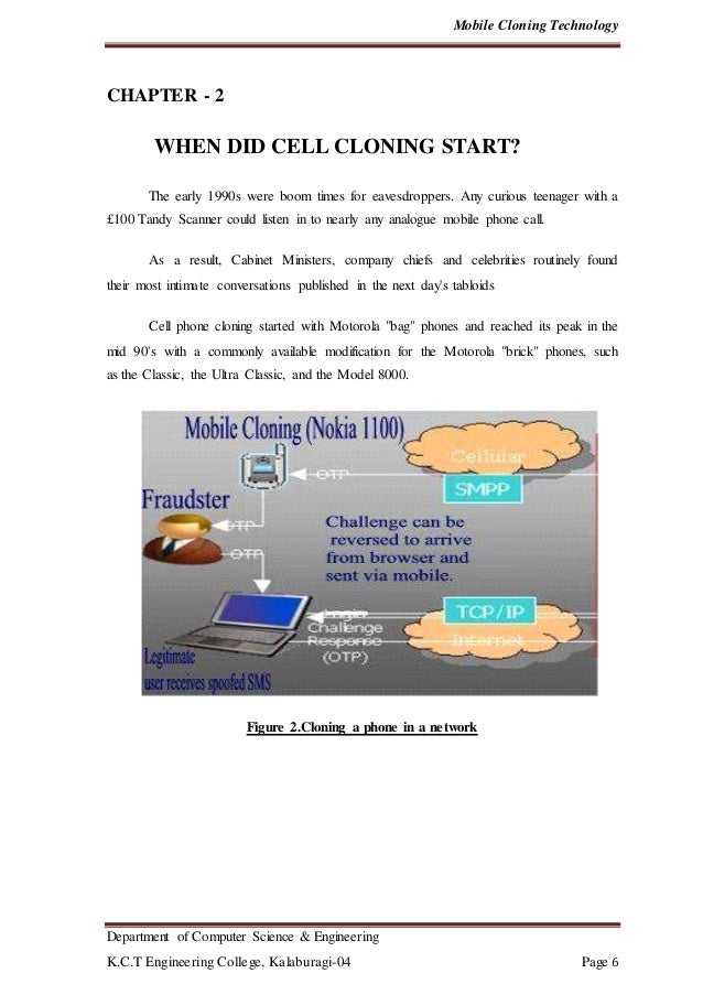 Mobile Cloning Technology Report