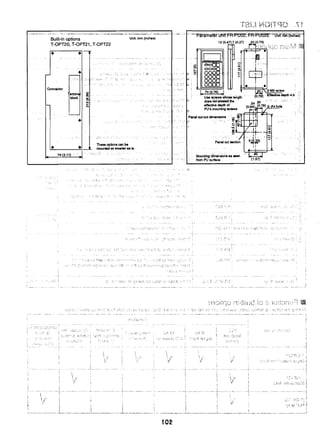 .",*,* - . 8 . 1* "1 /' .< -.* -.,, L . m _*.UWj.., ,i l,, i s W , l l l l b " , , m "' '
Unlt: mm (inchss)
" '^"rnYlmeEY'URiF R - r nf T T - ~ ~ n i ~ : " m " ' & ~ n i : ~ ' e i ; ~ " ~ ~
Built-in options
T-OPT20, T-OPT21, T-OPT22
, ,*
P w d cut-outdmenslona
Panel cut mctb
Those opbonscanbe
Mount~ngdimensionsa@men
i , hom PU surtace
<,.. 1 ,.. . . . . . . . . 1 . . .. . . . . ......... ..... . . . . .:. . . . . . . . .: , , ;.:. i ;,.<. ,:..:' ? ,) ., ,' t;;. .,IT .<.,.b .,, ,.;'7.,,,, ,,!.,$!.!<". :;$ ,;, t'. t ,$,.,' .;,,:a( ,'.
......... - , - ................... -. ..... . . . .............................. ..- ... .... "."..... ...................... ,.-., .....
. .,

,:,. ,j:., 5 : ' I
. . . . . . . . . . . . . . . . . - . . . . . . . . . . . . . ,' , ' I ' ' -
, f .I1,#; . : . I , I : ;,', , , . ,
,/,, I . I ; . ; , . i.. -
1 , . ; , , 2 i ! ,,%,.'?
... ?,. '., .,,:.' , I , .< , ( , ? *
. j .
, ; : - , . , , I
, -. ;.;, , , I ' > ! , , > ', ,. ..,, s,,;,;7y.,t," '! i a,,c,*tq,pr 0,;:) ,
. . ; , 2 , : '
/ , .3.:.., '.( ; I
. . . . . . . . . . . . . . . . . . . . . . . . . . . . . . . . . . . . . . . . . . . . . . .. - . . . . A , . . . . . . - , " A
!
I,
...i , 1 
, . ( 1 ('. 'I
.',!*'; <-, ;, ';
! ,: I
I ;.' .. .i ; r" :,: i .,....' ' a $1,fo;x;1
I
t i
. . . . . . . . . . . . . .. . . . . . . . . . !. ..<. . . . . . . . . . . . ,, . . . . . . . . _ . . . . . . _ . . . . . . - . 1
i i I
........! !,. I 1 ,,..I 7 2
3 . _ ._ * 'i* ,
4 i' st! i %'.t::i' ;..a::,~.;,::;~,:j) !
1
!
. . . . . . . . . . . . . . . . . . - ...... . . ' ...... -............. . . . . . . . . -; . . . . . . . . . . . -. ............... i ..... .-.. . . . . . .:I
I
I j i .
: i  , . .;,:;.; ..,;;;, .L-; 1
i I 1 If !
1 I I
I j
>' ti ' I.:'-'
1 i i. ................... ...... .. ........ ................ ......... ...................L 2. .-.. " " : L 1......--....... .L - ,- ""?!
 